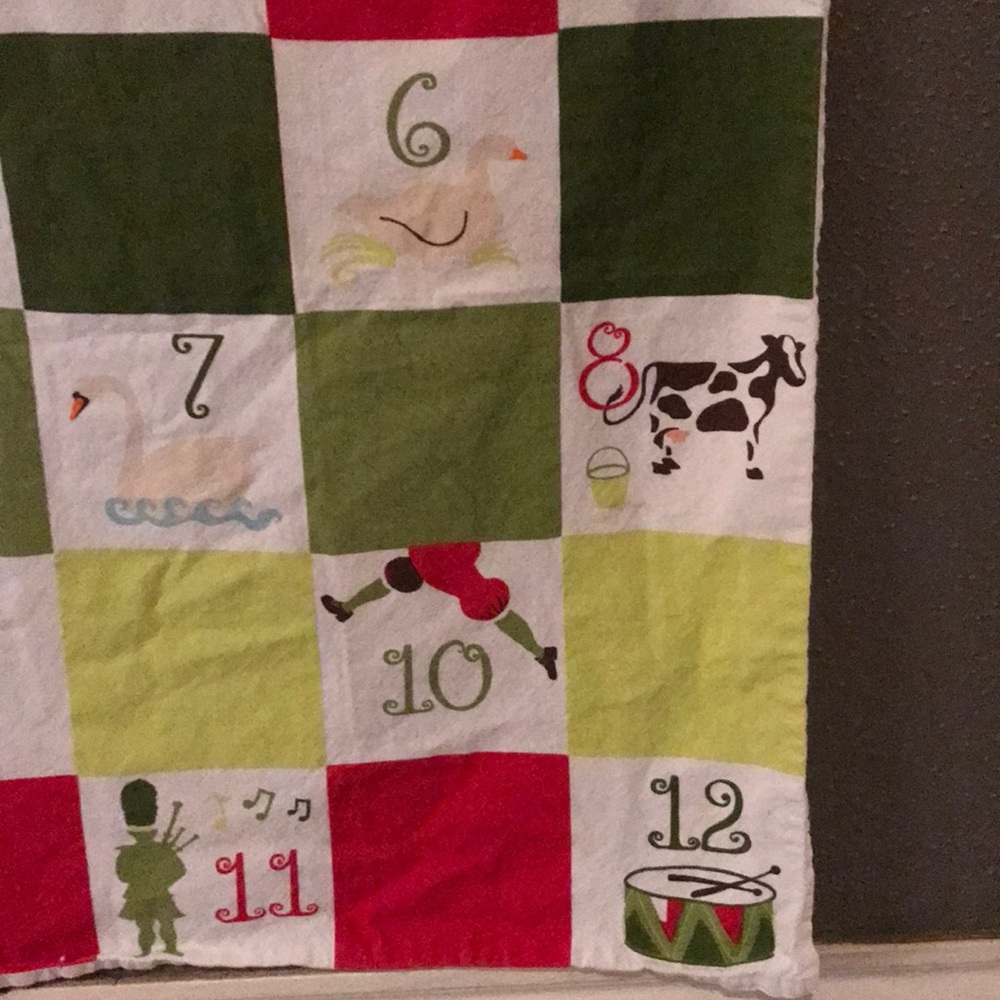 Crate & Barrel 12 Days Dish Towel - Picture 7 of 10